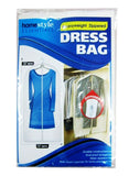 (3 Pack) Dress Bag Garment Travel Dress Storage Full Zipper Cover -Frosted Clear