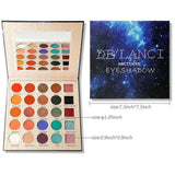 DE'LANCI Nocturne Eyeshadows Palette with Mirror - Matte + Shimmer +Glitter - Highly Pigmented and Long-Lasting Eye Shadows Powder Makeup Set, 25 Color