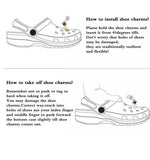 4 Pcs Disney Frozen Shoe Charms For Croc Bracelet Shoe, 2 Anna & 2 Olaf