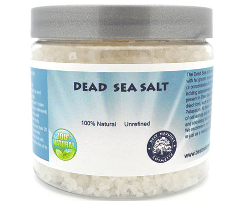 100% Natural Dead Sea Salt. Unrefined.