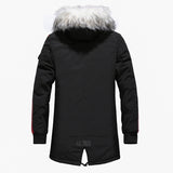 Warm Men's Fashion Fleece Jackets Winter Coats Fur Collar Parkas