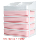Plastic Cosmetic Drawer Makeup Organizer Jewelry Container Storage