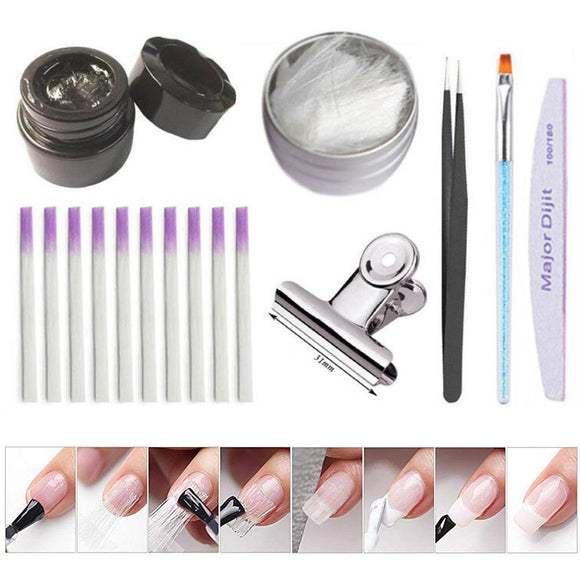 Fiberglass Nail Kit Fiber Glass Nails Extension Building Manicure Pen