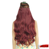 Rocks Curly Synthetic Hair Clip Extensions For Black Women Wavy  Wig