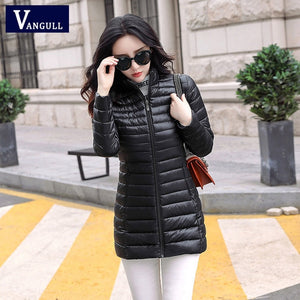 Vangull New Autumn Winter Women Warm Jacket Casual Pocket Coat