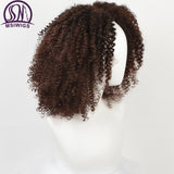 Brown Synthetic Curly Wigs for Women 4 Colors Ombre Short Afro Wig