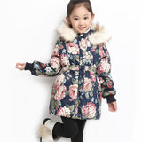 New  Winter Girls Coat Cotton Girls Warm Jackets For Girls