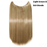 SNOILITE 20 inches long Synthetic Extensions Secret Invisible Hairpieces