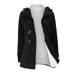 Winter Leather Jacket Coat Slim Parka for Women