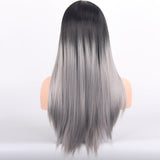 HAIR Blonde Long Straight  Hair Wigs Bang With Wig For Woman