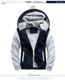 ASALI New Brand Winter Thick Warm Fleece Zipper Coat for Mens