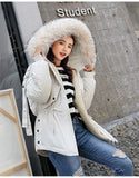 Fitaylor Parkas Winter Women Winter Coat Collar Cotton Padded Jacket