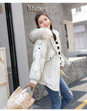 Fitaylor Parkas Winter Women Winter Coat Collar Cotton Padded Jacket