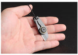 WorthWhile Creative Mini Zipper Foldable Stainless Steel EDC Key Ring