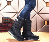 Men Boots platform snow boots thick plush waterproof slip resistant