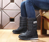 Men Boots platform snow boots thick plush waterproof slip resistant
