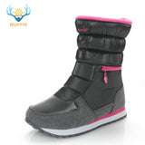 Winter boots women warm shoes snow boot 30% natural wool footwear white color