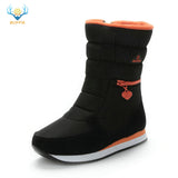 Winter boots women warm shoes snow boot 30% natural wool footwear white color