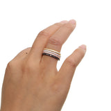 engagement band 4 colors stackable ring set