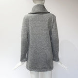 Women Winter Warm Fleece Sweatshirt Hoodie Turn-down Collar