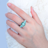Rings Silver Plated Crystal Bohemia Jewelry Woman