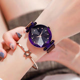 Ladies Magnetic Starry Wristwatches Relogio Feminino Zegarek Damski