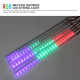 New Year Meteor Shower Rain 8 Tubes LED Lights Waterproof For Outdoor