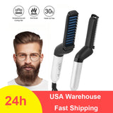 Multifunctional Beard Straightener Heated man's Hair Beard Flat Iron
