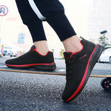 Men Breathable Walking Shoes Lightweight Sneakers