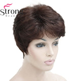 Lady Women Short Wave  Hair Wig Blonde with Highlights Full wigs