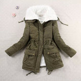 Fashionable Winter Zipper Jacket Coat for Women