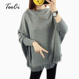 New Autumn Pullovers And Sweaters  Women Sleeve Pullover Sweater Shawl