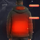 Men Electric Heated Jacket Heating Waistcoat USB Thermal Warm Cloth