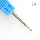 Hot Sell 1pcs Diamond Nail Drill Bits Electric Manicure Machine Drills