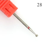 Hot Sell 1pcs Diamond Nail Drill Bits Electric Manicure Machine Drills
