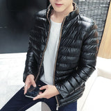 Parkas Men Brand Clothing Fashion Casual Black Winter Jacket