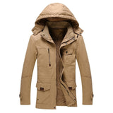 Hot High-grade winter men warm hooded jacket coat
