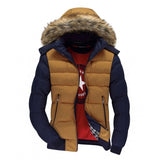 Men's Winter Jackets Thick Hooded Fur Collar Parka Men Coats