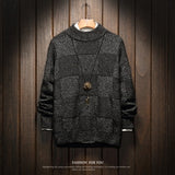Men Sweater Winter Plus Size Asian Japan Style Standard Designer
