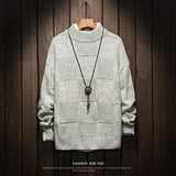 Men Sweater Winter Plus Size Asian Japan Style Standard Designer