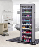 9 Lattices Shoe Rack Shelf Tower Nonwoven Fabric Shoe Organizer Storage Cabinet for Shoes Saving Space Shelving