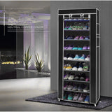 9 Lattices Shoe Rack Shelf Tower Nonwoven Fabric Shoe Organizer Storage Cabinet for Shoes Saving Space Shelving