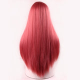 HAIR Blonde Long Straight  Hair Wigs Bang With Wig For Woman