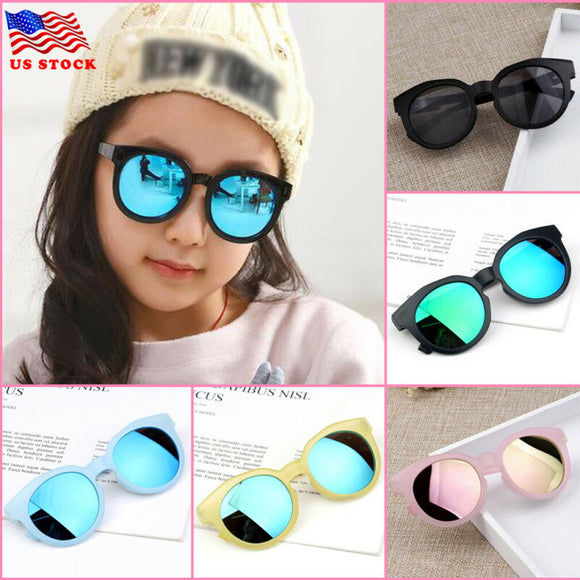 Goocheer Kids Sunglasses Black Retro UV Protection Glasses