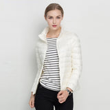 Women Winter Coat New Ultra Light White Duck Down Jacket