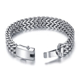 Classic fashion stainless steel chain men's custom Buddha bracelet