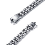 Classic fashion stainless steel chain men's custom Buddha bracelet
