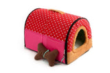 Pet Cave Dog House Bed Comfortable Print Stars Kennel Mat For Pet