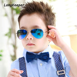Brand Child Sunglasses Mirror Glasses Metal Pilot Sunglasses For Kids