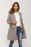 Women  Winter Woollen Coat Long Sleeve  Outwear Jacket